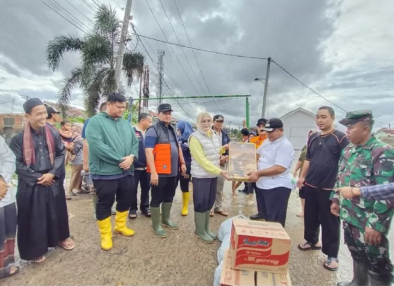 Banjir Landa Talang Kelapa, Bupati Banyuasin dan Jajaran Sigap Salurkan Bantuan. (Foto: Pemkab Banyuasin)